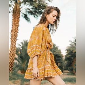 Cleobella Magdalena Turmeric Mini Dress